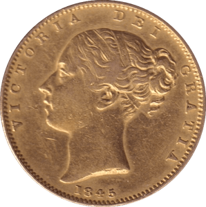 1845 GOLD SOVEREIGN ( GVF ) - SOVEREIGN - Cambridgeshire Coins