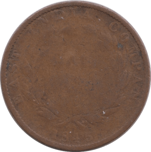 1845 HALF ANNA INDIA - WORLD COINS - Cambridgeshire Coins