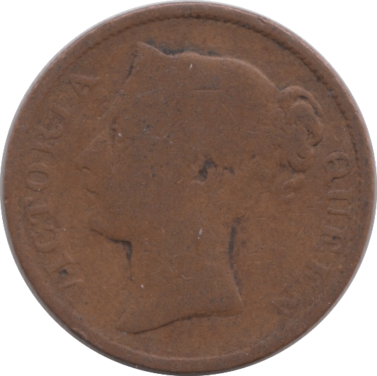 1845 HALF ANNA INDIA - WORLD COINS - Cambridgeshire Coins