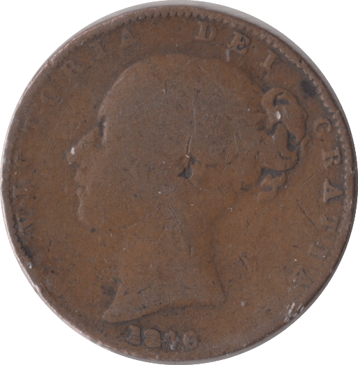 1846 FARTHING ( FAIR ) - Farthing - Cambridgeshire Coins