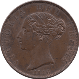 1846 HALFPENNY ( UNC ) - Halfpenny - Cambridgeshire Coins