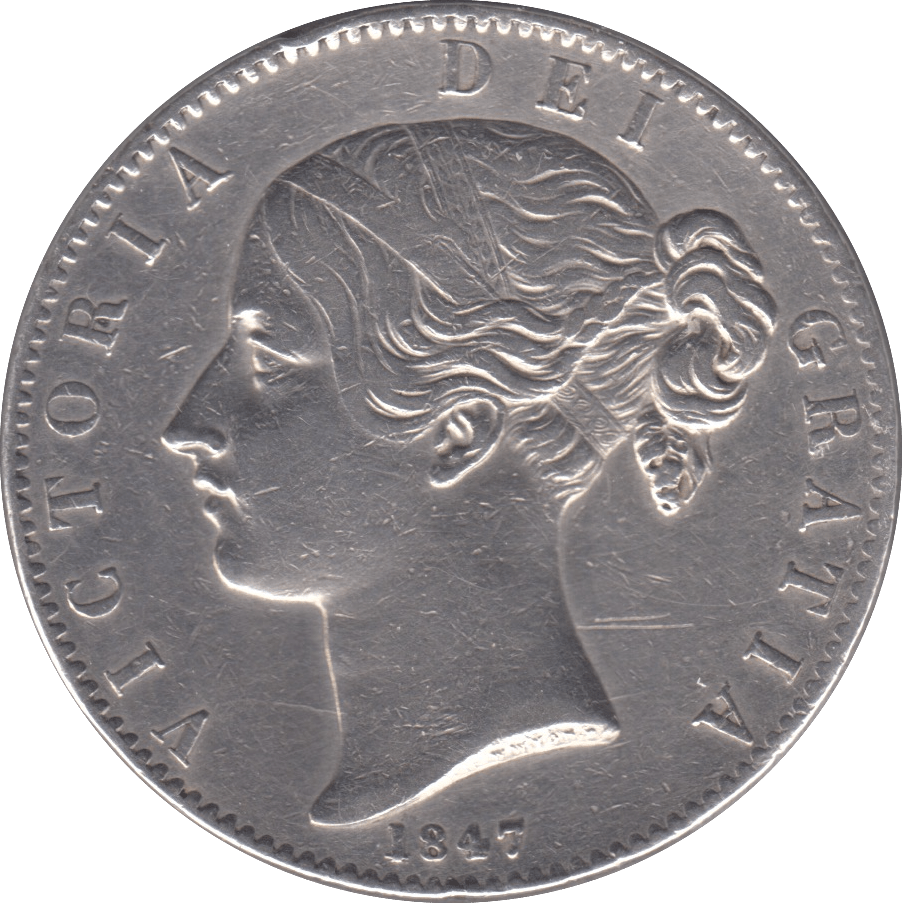 1847 CROWN ( GVF ) - Crown - Cambridgeshire Coins