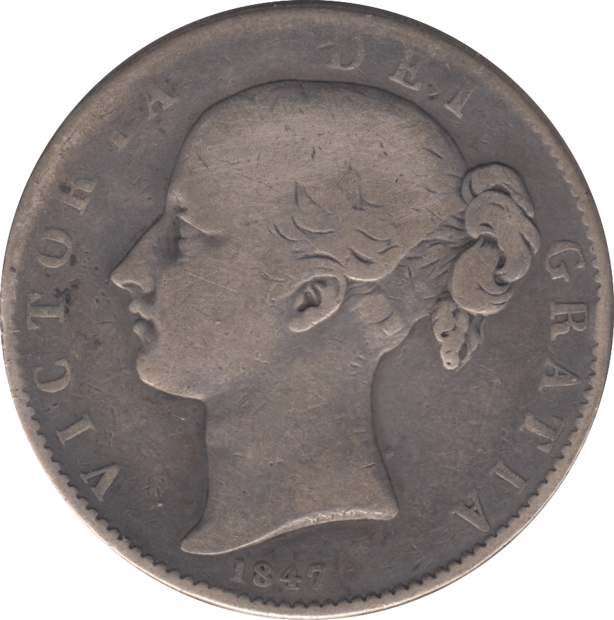 1847 CROWN ( NF ) - CROWN - Cambridgeshire Coins