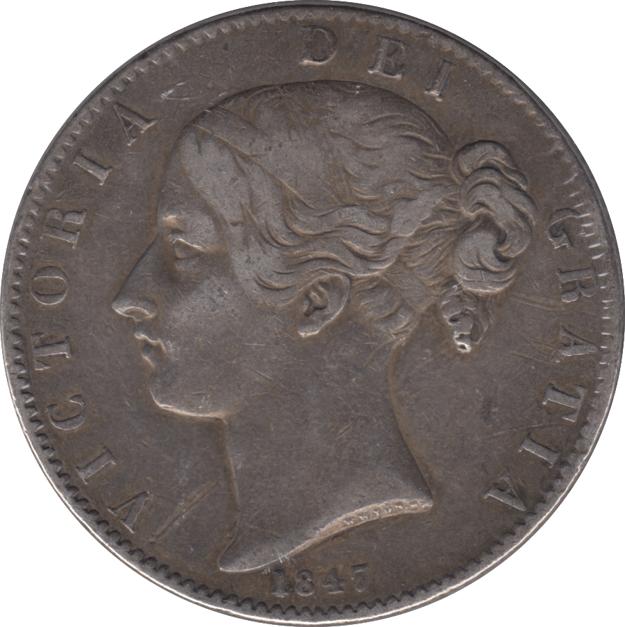 1847 CROWN ( VF ) STAR STOP - CROWN - Cambridgeshire Coins