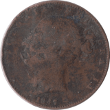 1847 FARTHING ( FAIR ) - Farthing - Cambridgeshire Coins