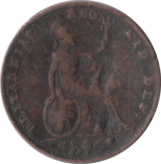 1847 FARTHING ( FAIR ) - Farthing - Cambridgeshire Coins