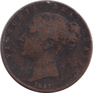 1847 FARTHING ( NF ) - FARTHING - Cambridgeshire Coins