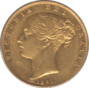 1847 GOLD SOVEREIGN ( EF ) - SOVEREIGN - Cambridgeshire Coins