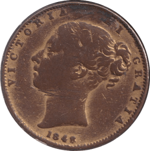 1848 FARTHING ( FAIR ) - FARTHING - Cambridgeshire Coins