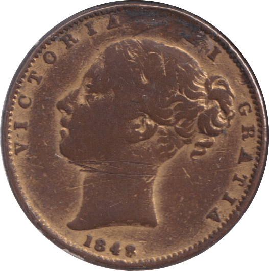 1848 FARTHING ( FAIR ) - FARTHING - Cambridgeshire Coins