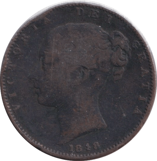 1848 FARTHING ( FINE ) - FARTHING - Cambridgeshire Coins