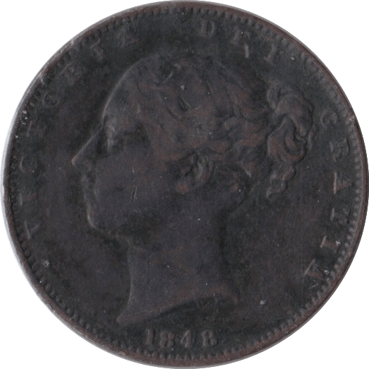 1848 FARTHING ( VF ) - Farthing - Cambridgeshire Coins