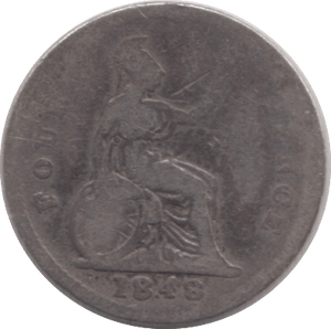 1848 FOURPENCE ( FAIR ) - Fourpence - Cambridgeshire Coins