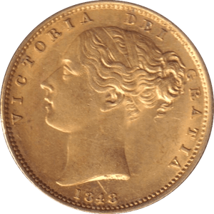 1848 GOLD SOVEREIGN ( AUNC ) - SOVEREIGN - Cambridgeshire Coins