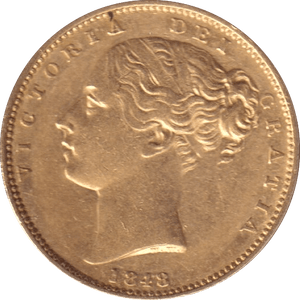 1848 GOLD SOVEREIGN ( AUNC ) - SOVEREIGN - Cambridgeshire Coins