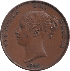 1848 PENNY ( AUNC ) - PENNY - Cambridgeshire Coins