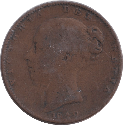 1849 FARTHING ( FINE ) - FARTHING - Cambridgeshire Coins