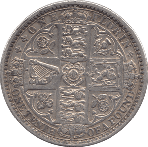 1849 FLORIN ( GVF ) - FLORIN - Cambridgeshire Coins