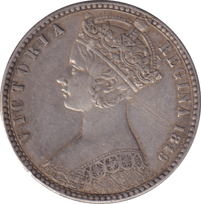 1849 FLORIN ( GVF ) - FLORIN - Cambridgeshire Coins