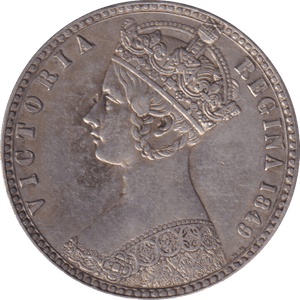 1849 FLORIN ( GVF ) - FLORIN - Cambridgeshire Coins