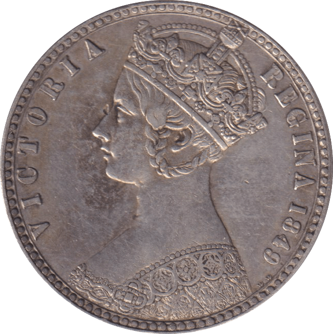 1849 FLORIN ( GVF ) - FLORIN - Cambridgeshire Coins