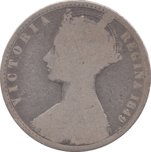 1849 FLORIN ( NF ) - FLORIN - Cambridgeshire Coins