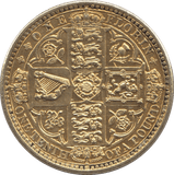 1849 FLORIN ( UNC ) GOLD GILTED - FLORIN - Cambridgeshire Coins