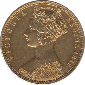 1849 FLORIN ( UNC ) GOLD GILTED - FLORIN - Cambridgeshire Coins