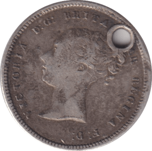 1849 FOUR PENCE ( FINE ) HOLED - WORLD COINS - Cambridgeshire Coins