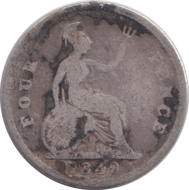 1849 FOURPENCE ( NF ) - FOURPENCE - Cambridgeshire Coins