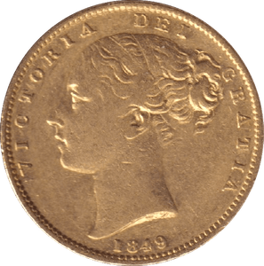 1849 GOLD SOVEREIGN ( GVF ) - SOVEREIGN - Cambridgeshire Coins