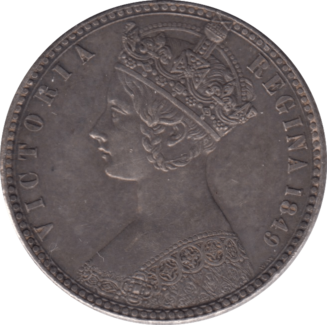 1849 GOTHIC FLORIN ( EF ) 8 - FLORIN - Cambridgeshire Coins