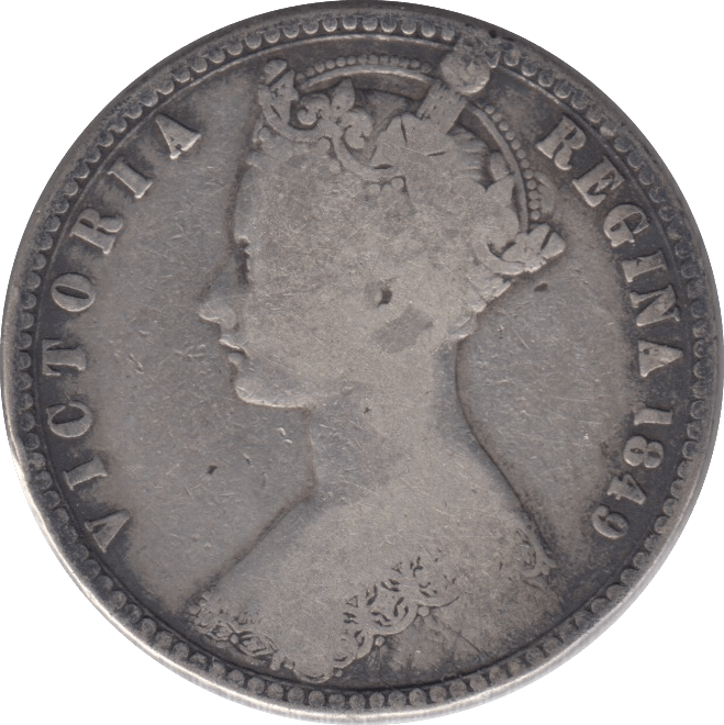 1849 GOTHIC FLORIN ( FINE ) 4 - FLORIN - Cambridgeshire Coins