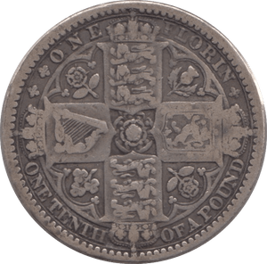 1849 GOTHIC FLORIN ( GF ) - FLORIN - Cambridgeshire Coins