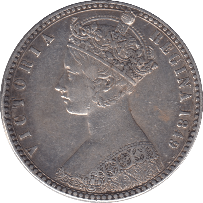 1849 GOTHIC FLORIN ( GVF ) 5 - FLORIN - Cambridgeshire Coins