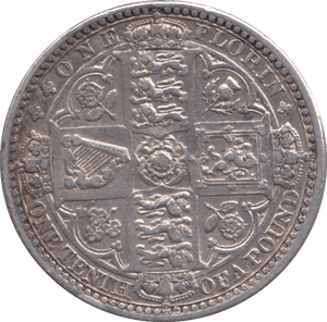 1849 GOTHIC FLORIN ( GVF ) 5 - FLORIN - Cambridgeshire Coins