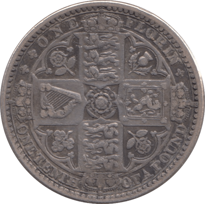 1849 GOTHIC FLORIN ( GVF ) 6 - FLORIN - Cambridgeshire Coins