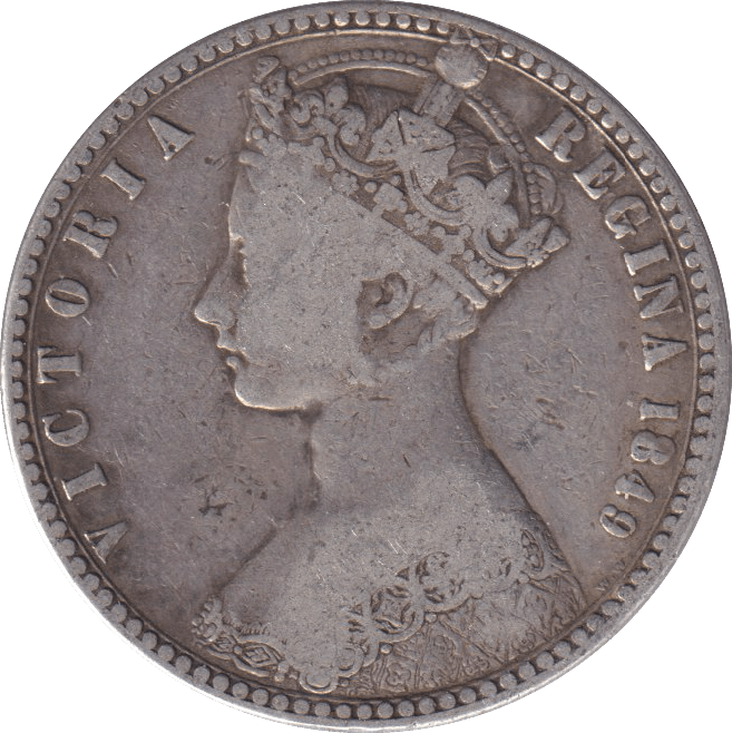 1849 ONE FLORIN ( FINE ) - FLORIN - Cambridgeshire Coins