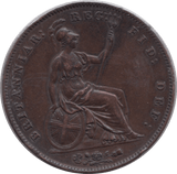 1849 PENNY ( AUNC ) - Penny - Cambridgeshire Coins