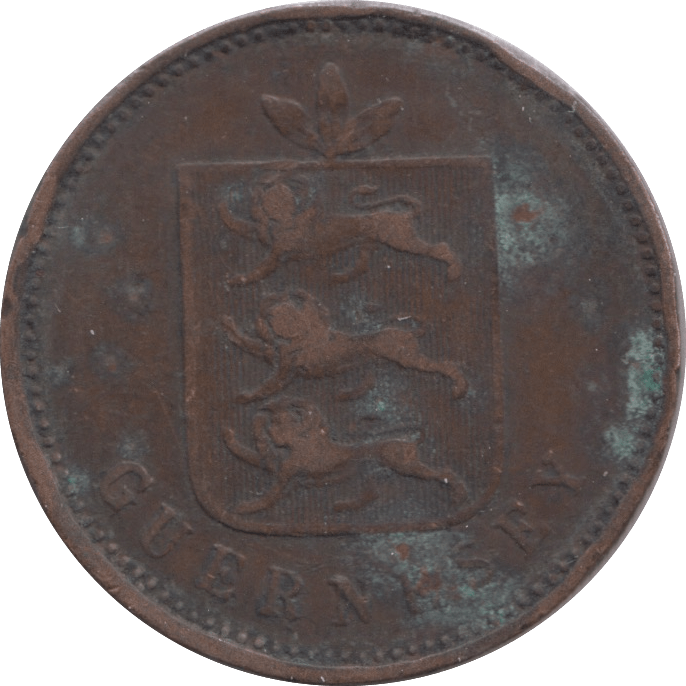 1850 4 DOUBLE SGUERNSEY - WORLD COINS - Cambridgeshire Coins