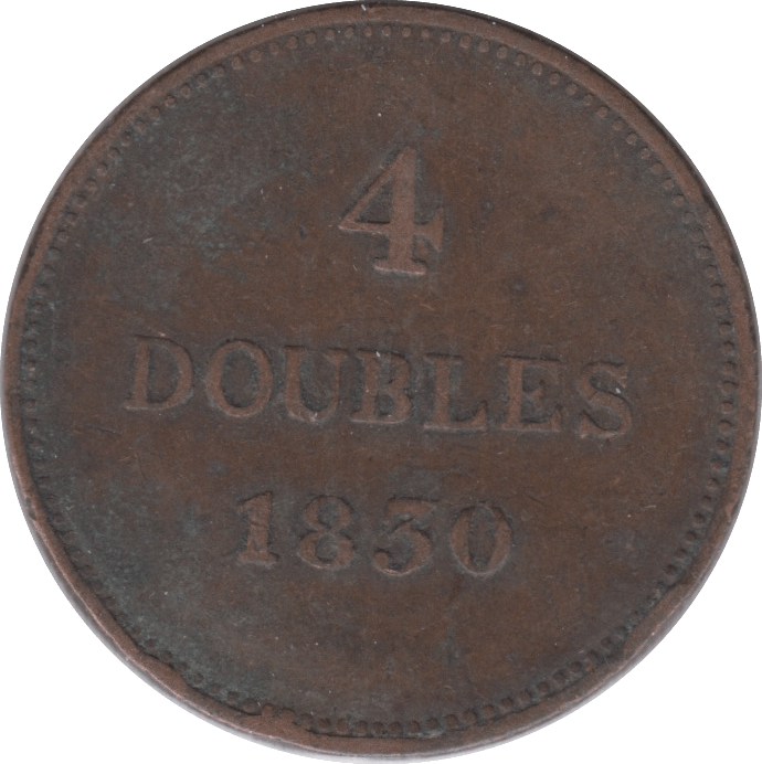 1850 4 DOUBLE SGUERNSEY - WORLD COINS - Cambridgeshire Coins