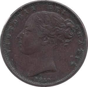 1850 FARTHING ( EF ) - Farthing - Cambridgeshire Coins