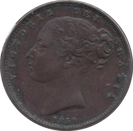 1850 FARTHING ( EF ) - Farthing - Cambridgeshire Coins