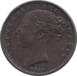 1850 FARTHING ( EF ) - Farthing - Cambridgeshire Coins