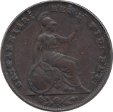 1850 FARTHING ( EF ) - Farthing - Cambridgeshire Coins