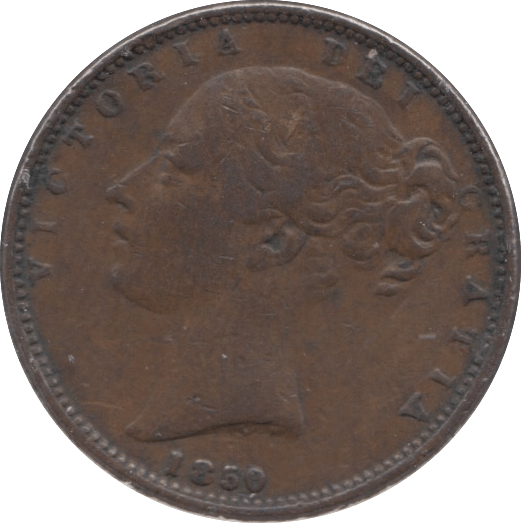 1850 FARTHING ( VF ) - Farthing - Cambridgeshire Coins