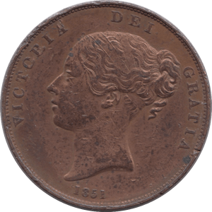 1851 PENNY ( EF ) - PENNY - Cambridgeshire Coins