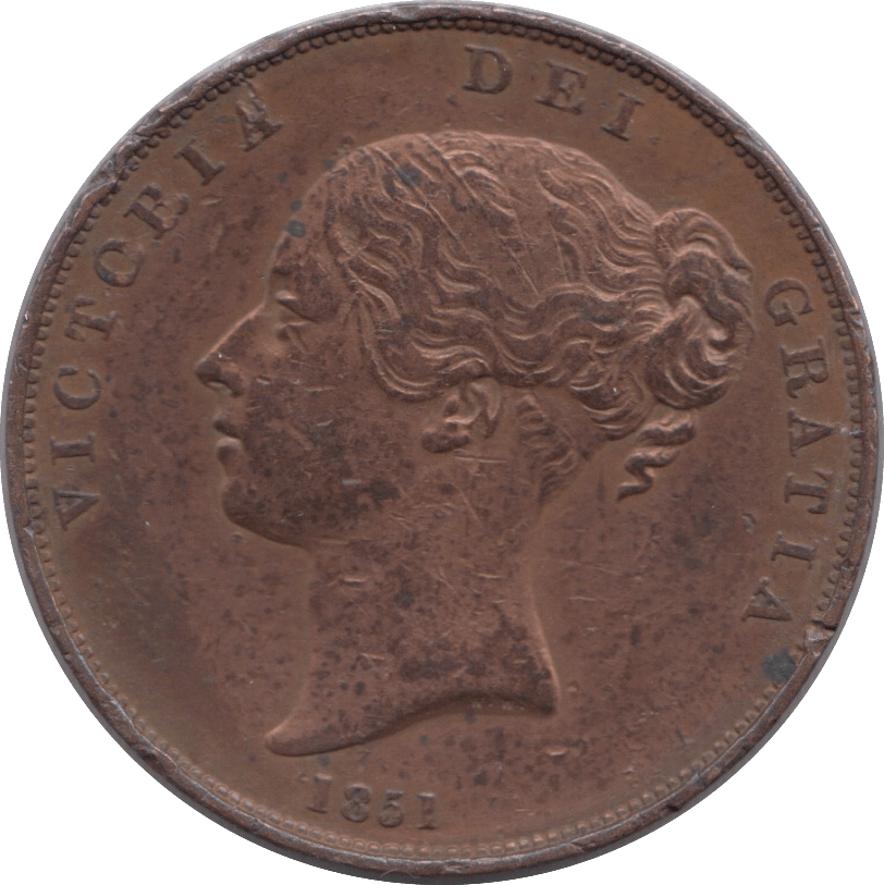 1851 PENNY ( EF ) - PENNY - Cambridgeshire Coins