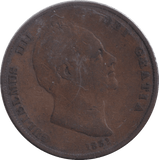 1851 PENNY ( FINE ) - PENNY - Cambridgeshire Coins