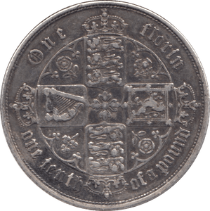 1852 FLORIN ( VF ) - FLORIN - Cambridgeshire Coins